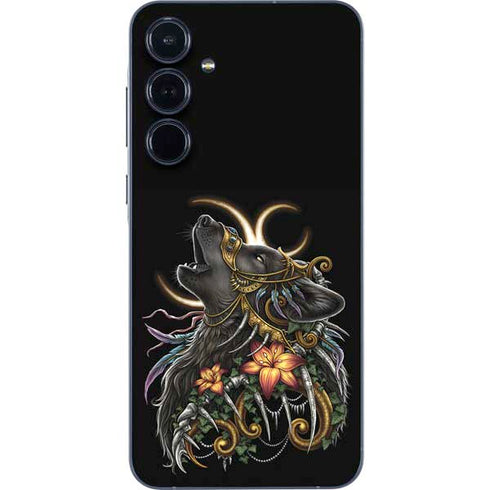 Wolf Howling by Sarah Richter Galaxy A36 5G Skin